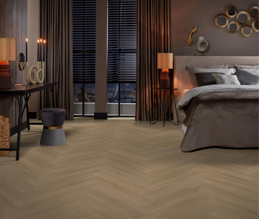 VT Wonen Herringbone dryback sun kissed | Visgraat Plak PVC
