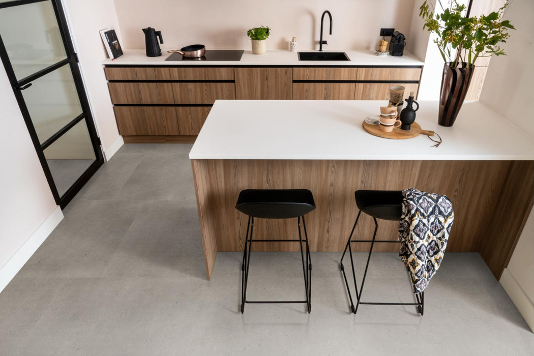 VT Wonen Composite XL Warm Grey | Tegel 90 x 90 Klik PVC