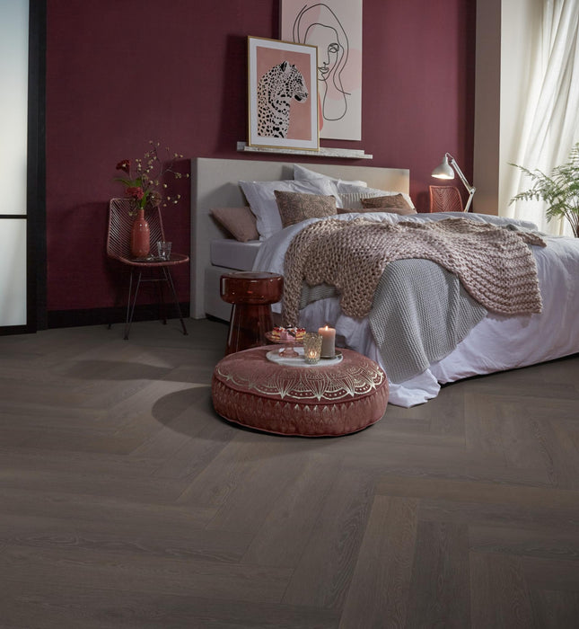VT Wonen Herringbone Charcoal | Visgraat Plak PVC