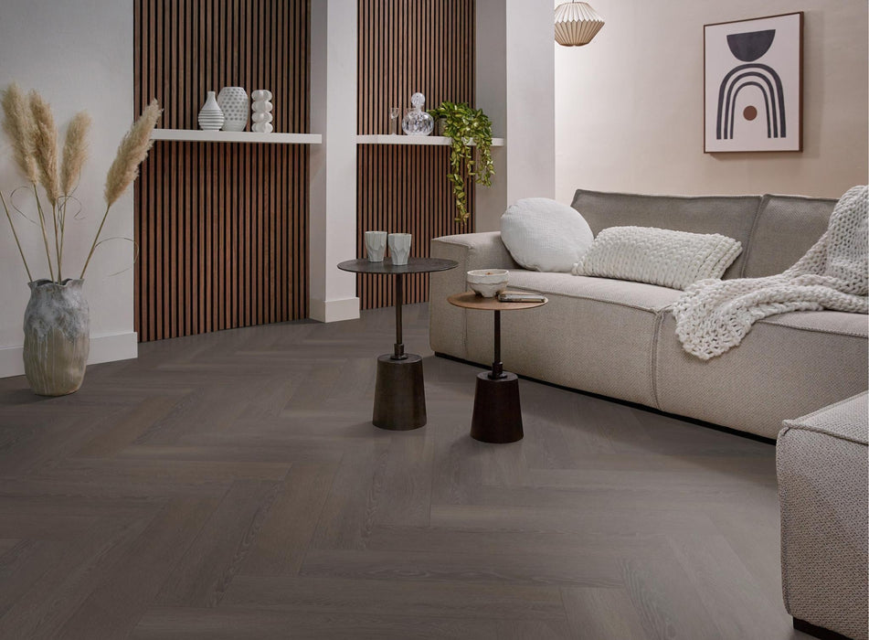 VT Wonen Herringbone Charcoal | Visgraat Plak PVC