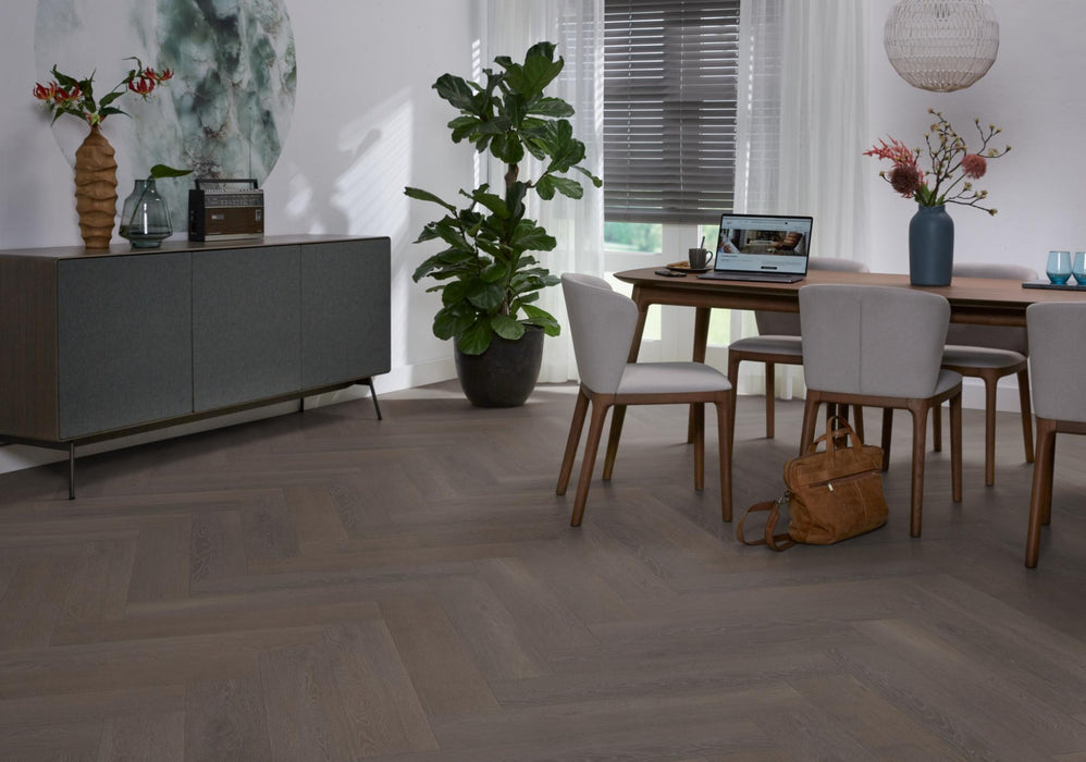 VT Wonen Herringbone Charcoal | Visgraat Plak PVC