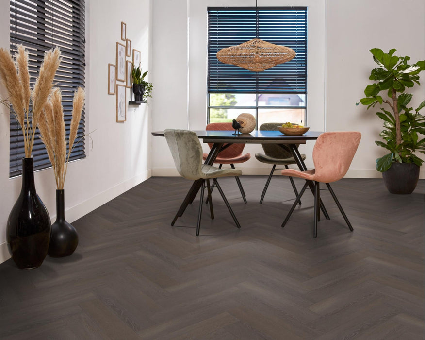 VT Wonen Herringbone Charcoal | Visgraat Plak PVC