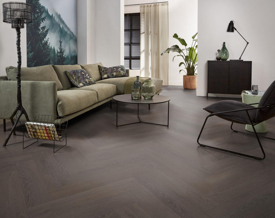 VT Wonen Herringbone Charcoal | Visgraat Plak PVC