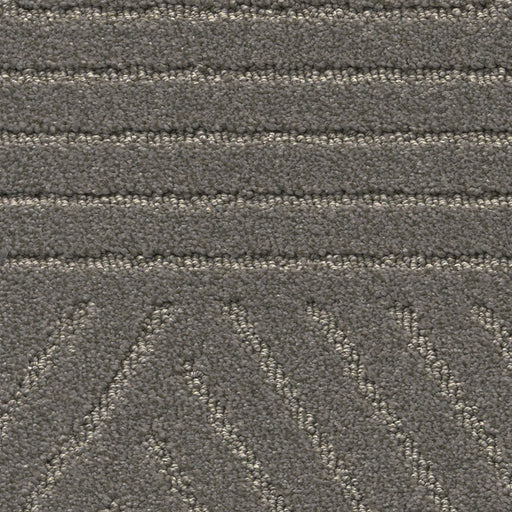 Ambiant Infinity Geometric vloerkleed op maat kleur Warmgrijs 0102