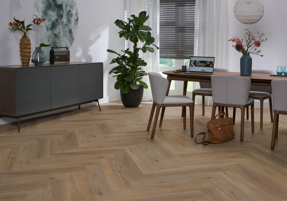 Ambiant Spigato Vivero Smoky | Visgraat Lijm PVC