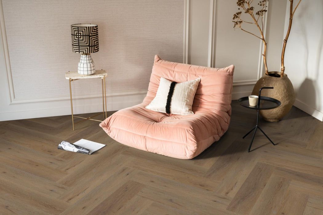 Ambiant Spigato Vivero Smoky | Visgraat Lijm PVC