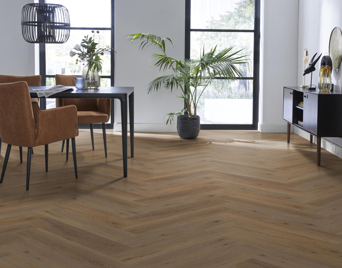 Ambiant Spigato Vivero Smoky | Visgraat Lijm PVC