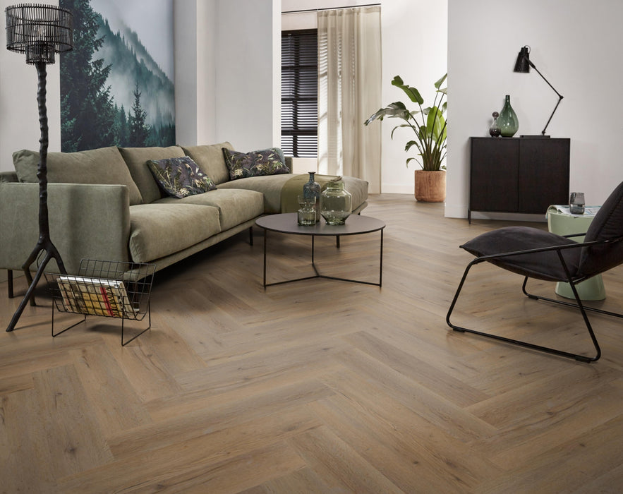 Ambiant Spigato Vivero Smoky | Visgraat Lijm PVC