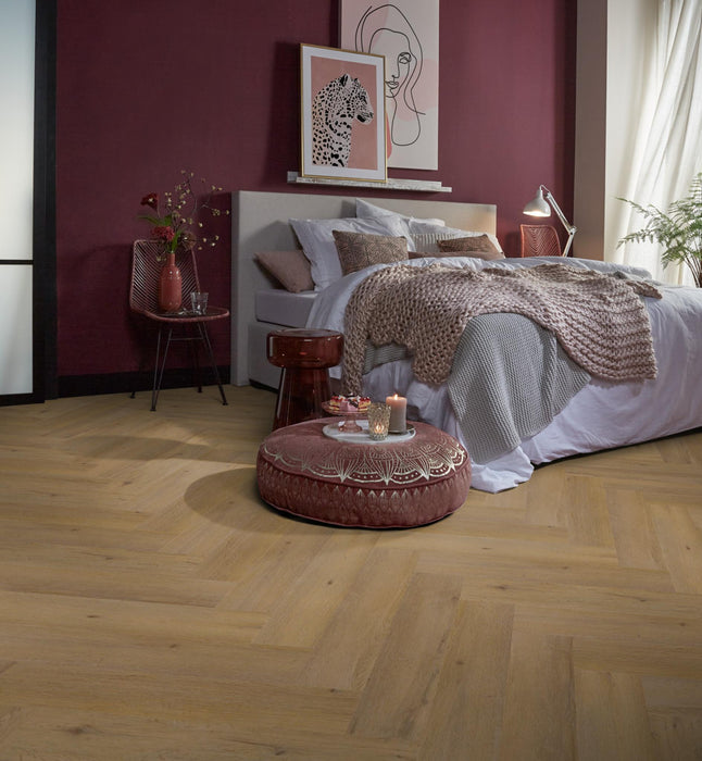 Ambiant Spigato Vivero Dark oak | Visgraat Lijm PVC