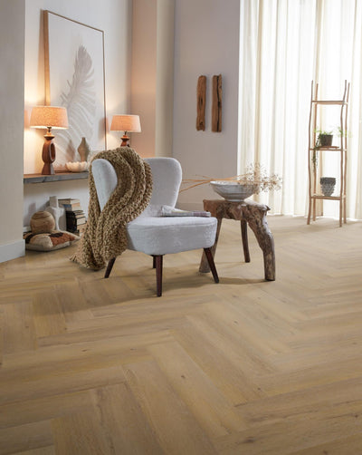 Ambiant Spigato Vivero Dark oak | Visgraat Lijm PVC