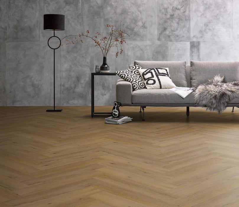 Ambiant Spigato Vivero Dark oak | Visgraat Lijm PVC