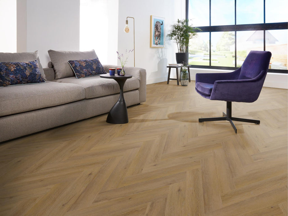 Ambiant Spigato Vivero Dark oak | Visgraat Lijm PVC
