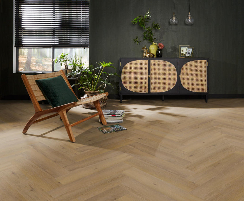 Ambiant Spigato Vivero Dark oak | Visgraat Lijm PVC