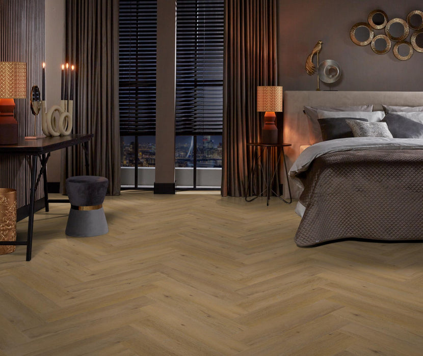 Ambiant Spigato Vivero Dark oak | Visgraat Lijm PVC