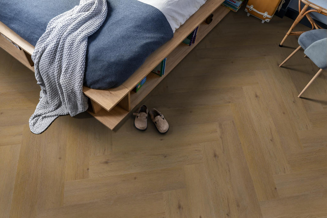 Ambiant Spigato Vivero Dark oak | Visgraat Lijm PVC