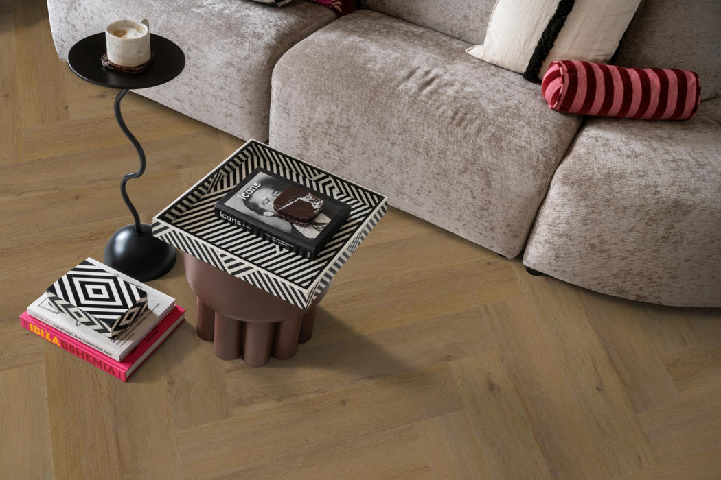 Ambiant Spigato Vivero Dark oak | Visgraat Lijm PVC