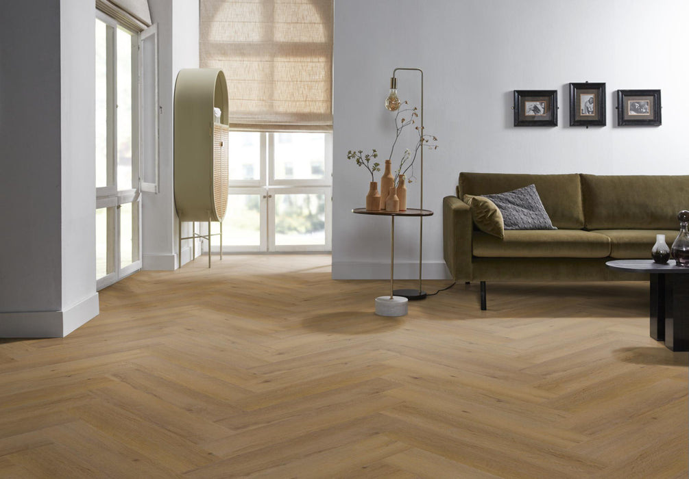 Ambiant Spigato Vivero Dark oak | Visgraat Lijm PVC