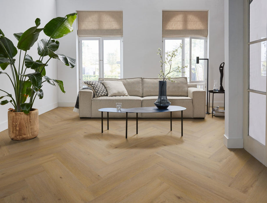 Ambiant Spigato Vivero Dark oak | Visgraat Lijm PVC