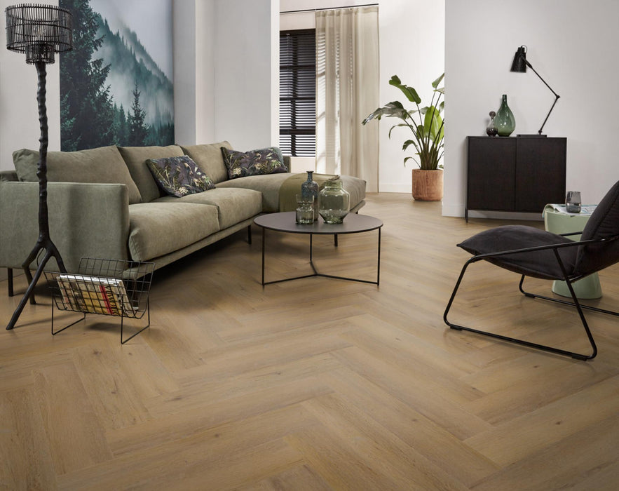Ambiant Spigato Vivero Dark oak | Visgraat Lijm PVC