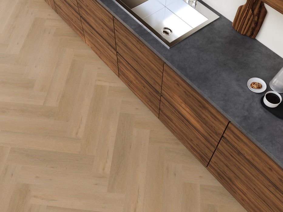 FloorLife YUP Leyton Warm oak - Visgraat Plak PVC