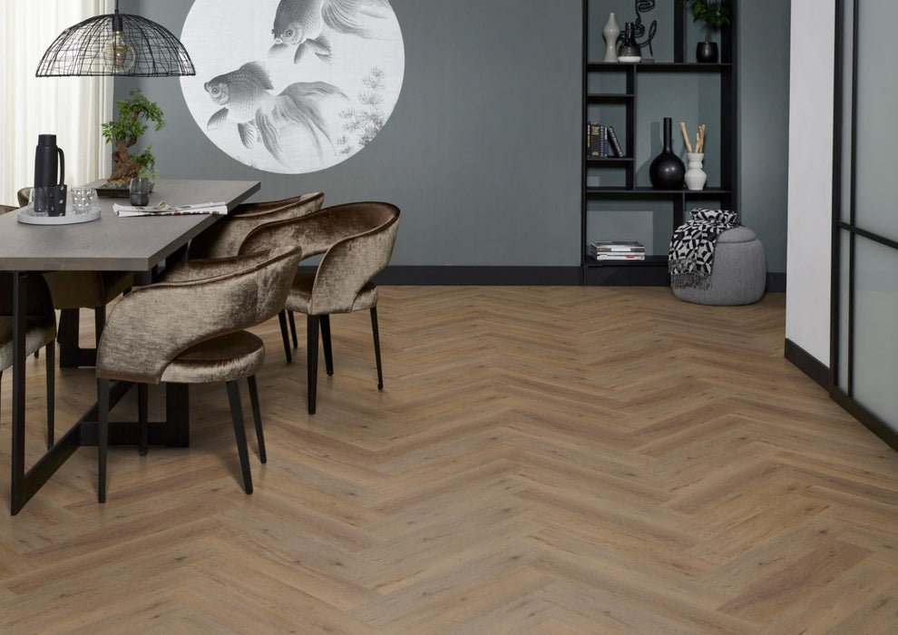 Ambiant Spigato Vivero Natural oak | Visgraat Lijm PVC