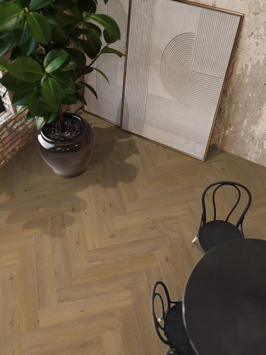 FloorLife YUP Leyton Dark oak - Visgraat Click PVC