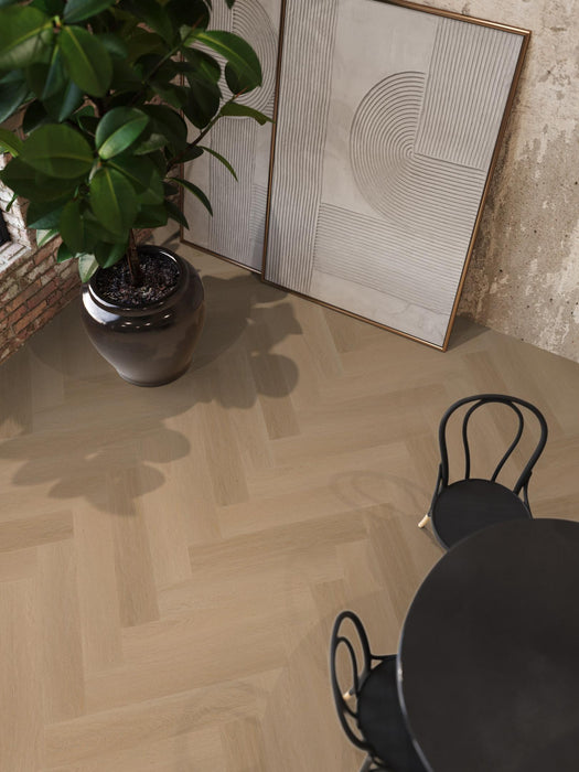 FloorLife YUP Fulham Dark oak - Visgraat Plak PVC