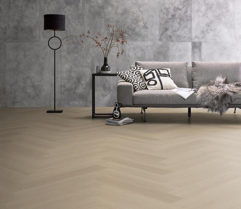 Ambiant Spigato Estino Beige | Visgraat Lijm PVC