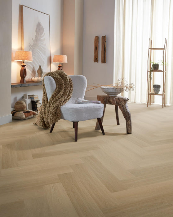 Ambiant Spigato Estino Warm oak | Visgraat Lijm PVC