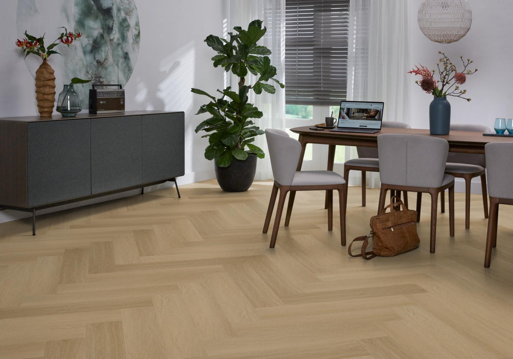 Ambiant Spigato Estino Warm oak | Visgraat Lijm PVC