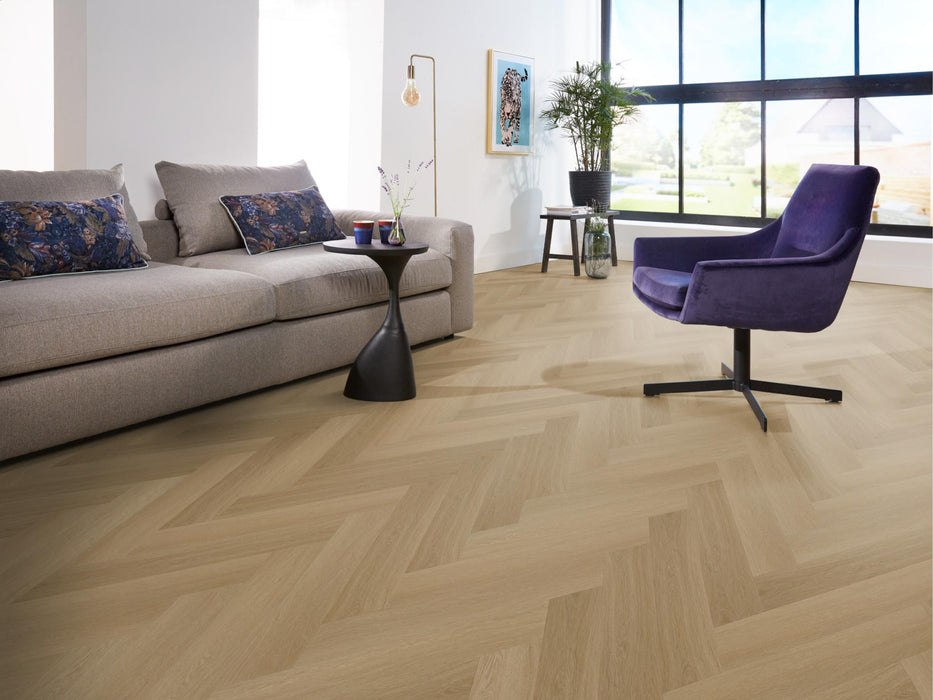 Ambiant Spigato Estino Warm oak | Visgraat Lijm PVC
