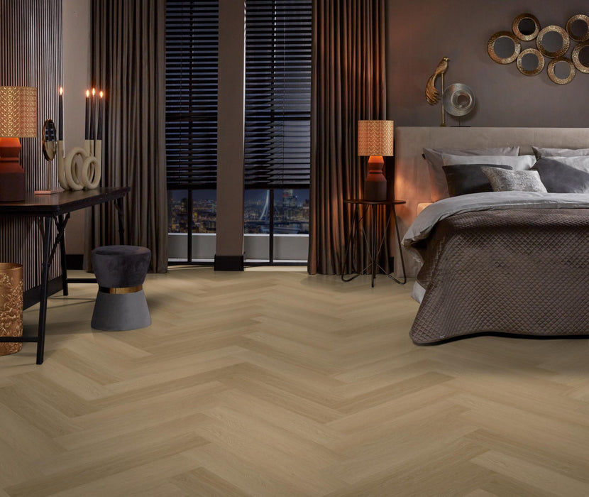Ambiant Spigato Estino Warm oak | Visgraat Lijm PVC