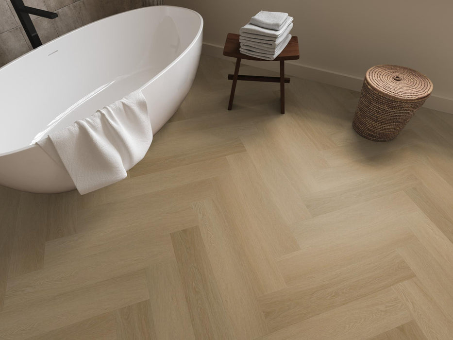 Ambiant Spigato Estino Warm oak | Visgraat Lijm PVC