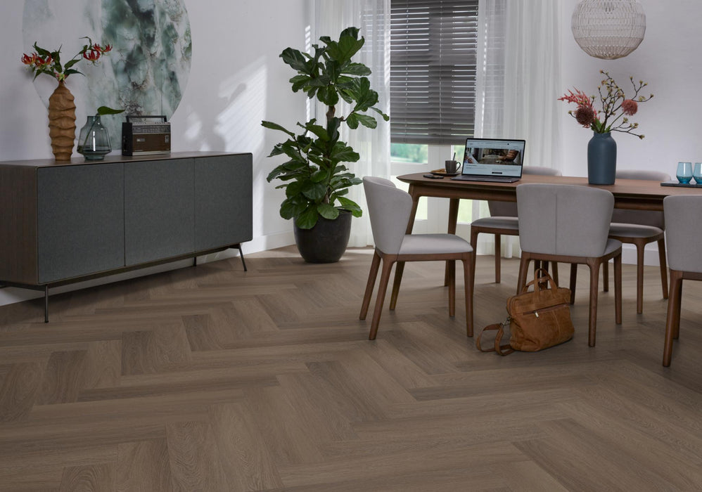 Ambiant Spigato Estino Brown | Visgraat Klik PVC