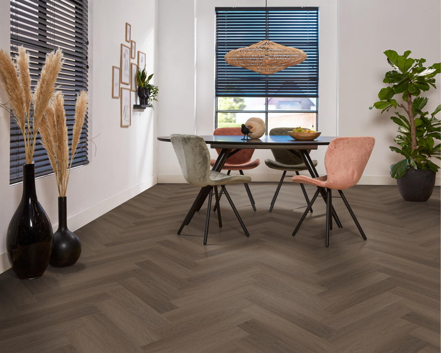 Ambiant Spigato Estino Brown | Visgraat Klik PVC