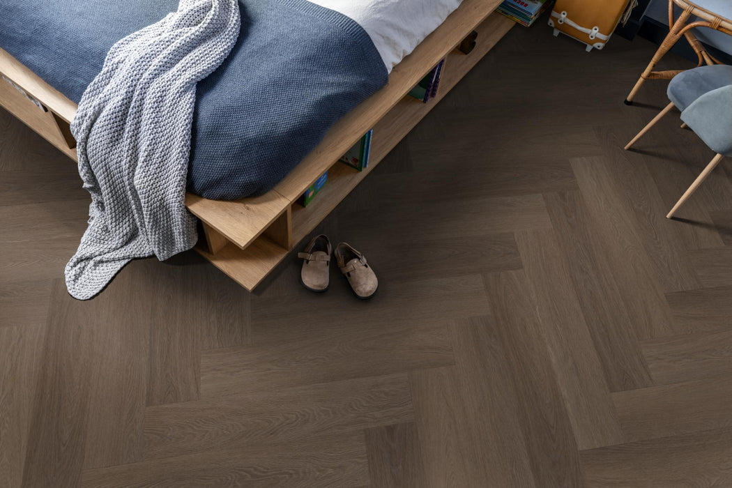 Ambiant Spigato Estino Brown | Visgraat Klik PVC
