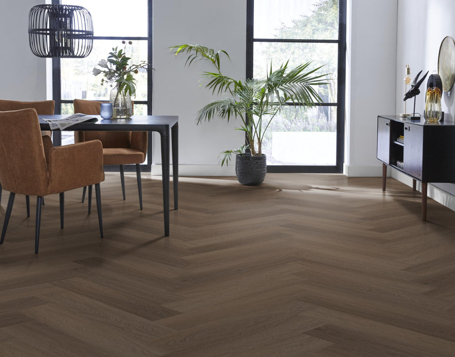 Ambiant Spigato Estino Brown | Visgraat Klik PVC