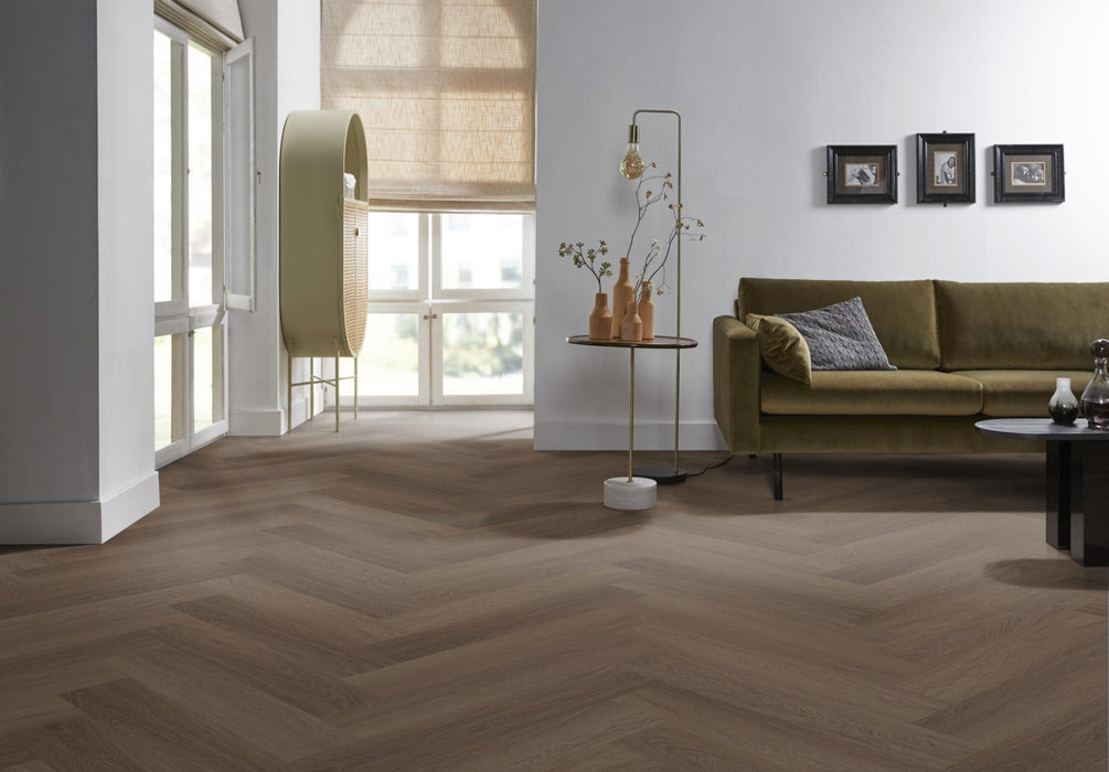 Ambiant Spigato Estino Brown | Visgraat Klik PVC