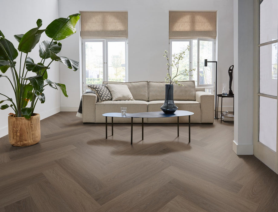 Ambiant Spigato Estino Brown | Visgraat Klik PVC