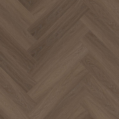 FloorLife YUP Fulham Brown - Visgraat Plak PVC