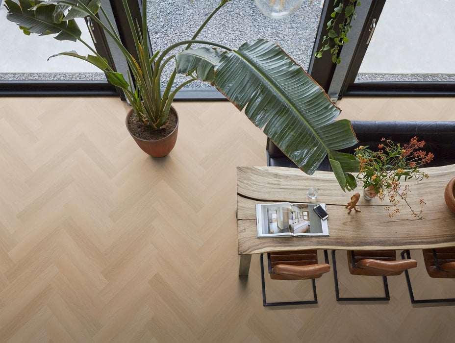 FloorLife YUP Fulham Natural oak - Visgraat Click PVC