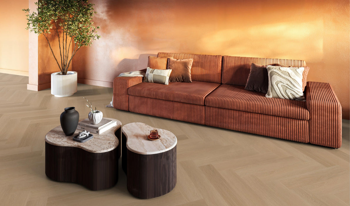 FloorLife YUP Fulham Dark oak - Visgraat Click PVC