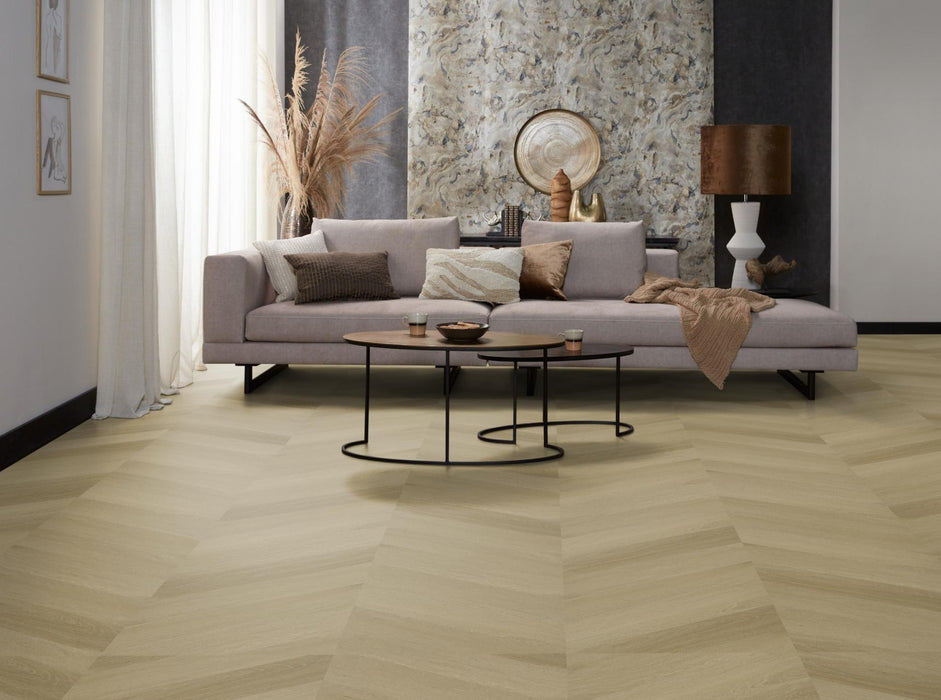 Ambiant Spigato Estino Natural oak | Hongaarse punt | Plak PVC