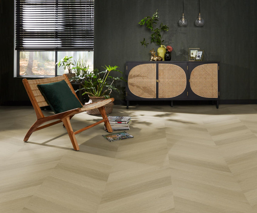 Ambiant Spigato Estino Natural oak | Hongaarse punt | Plak PVC