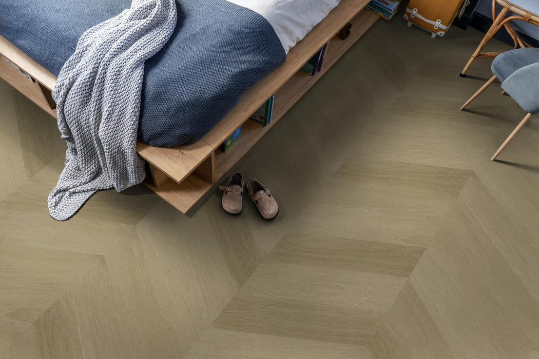 Ambiant Spigato Estino Natural oak | Hongaarse punt | Plak PVC