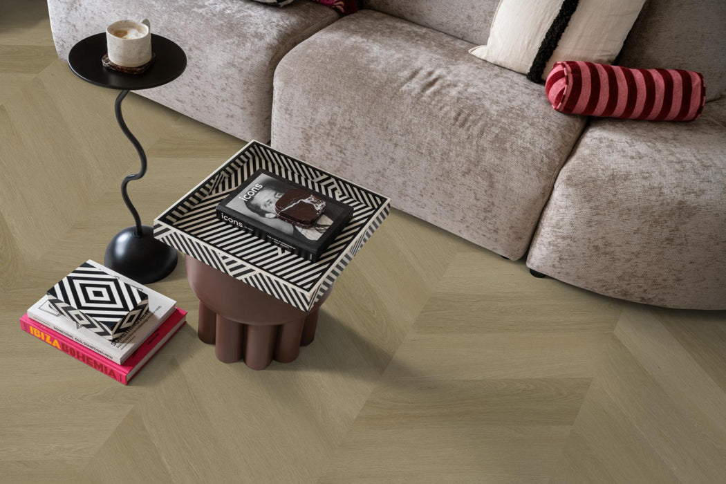 Ambiant Spigato Estino Natural oak | Hongaarse punt | Plak PVC