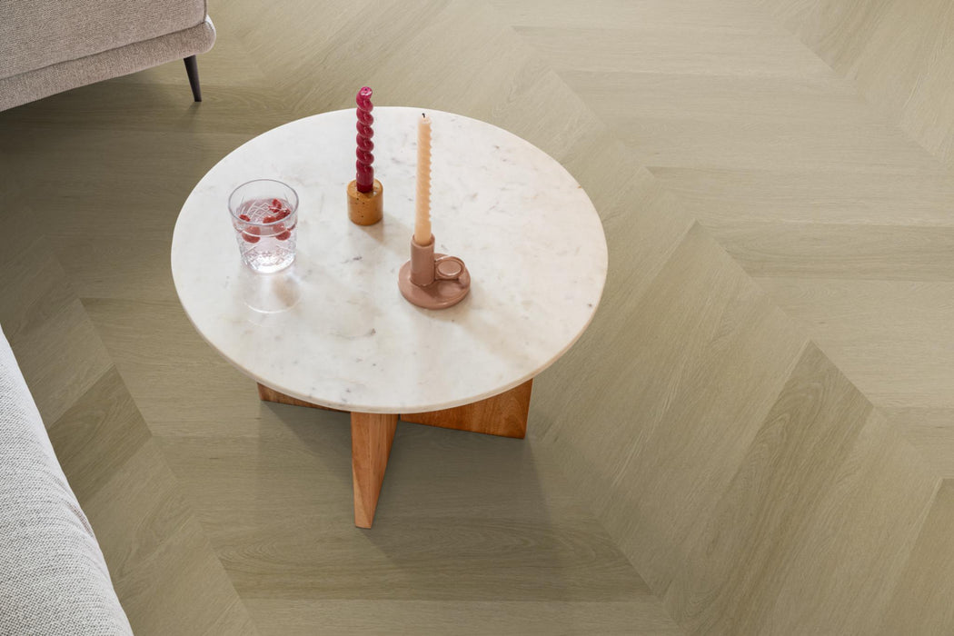 Ambiant Spigato Estino Natural oak | Hongaarse punt | Plak PVC