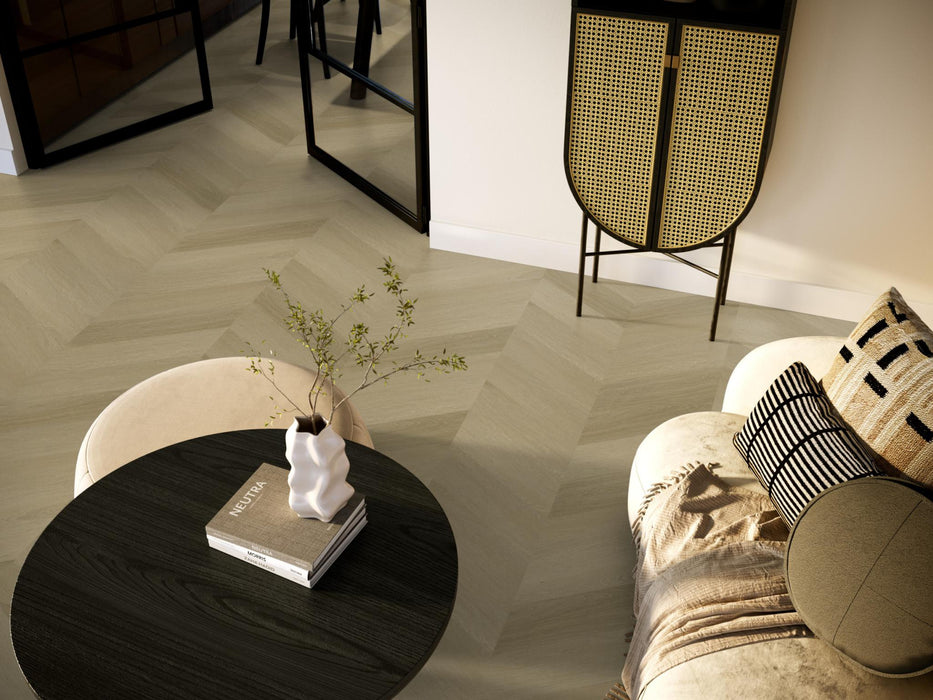 Ambiant Spigato Estino Natural oak | Hongaarse punt | Plak PVC