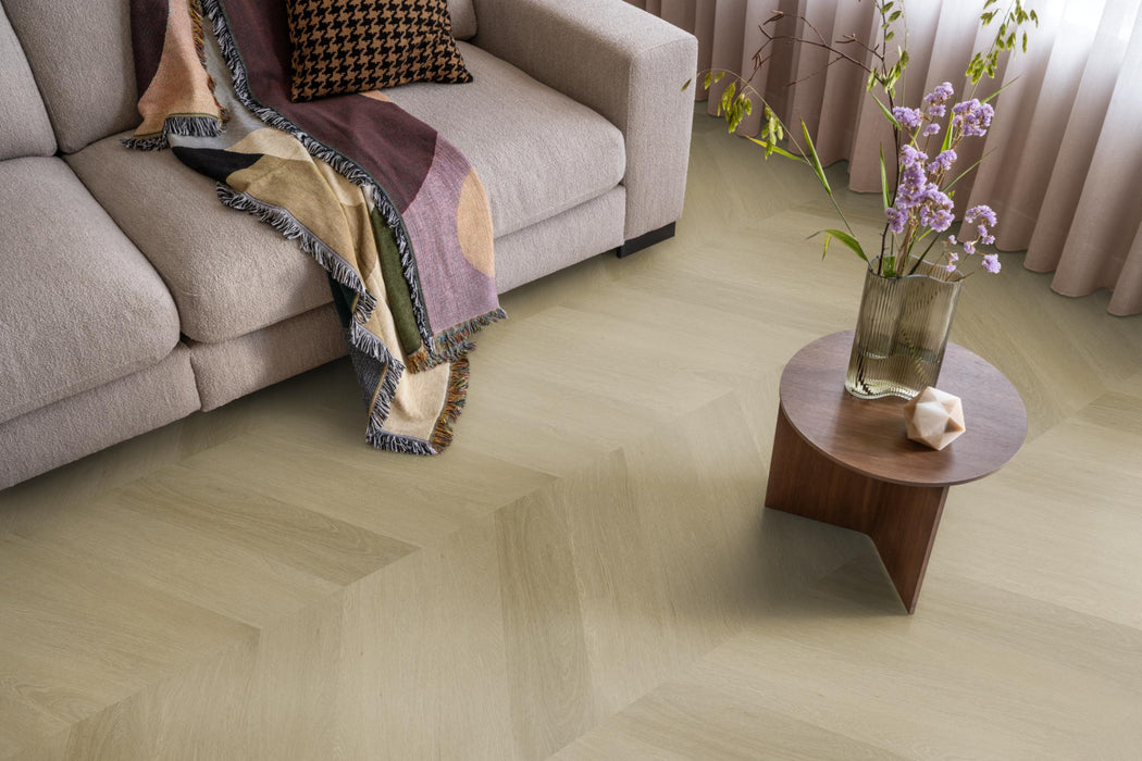 Ambiant Spigato Estino Natural oak | Hongaarse punt | Plak PVC