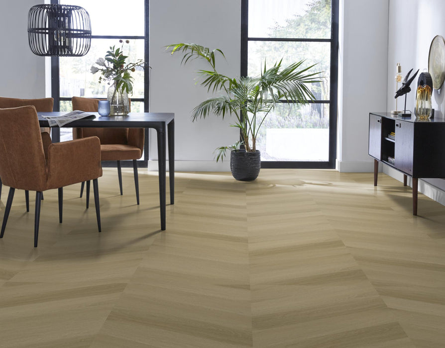 Ambiant Spigato Estino Natural oak | Hongaarse punt | Plak PVC